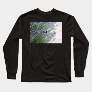 Bumble Bee Lavender Photography Print Long Sleeve T-Shirt